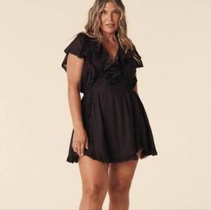 Spell Dove Lace Mini Dress